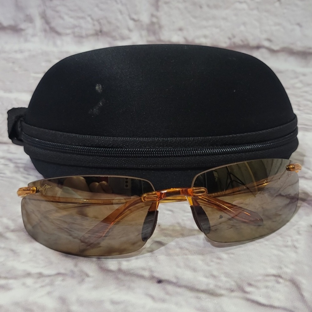 Maui Jim Hurricane Amber Polarized Lens 578-21 Sunglasses